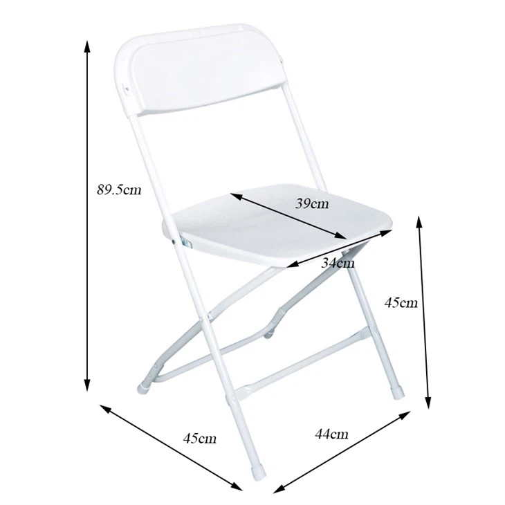 white plastic rental folding chairs