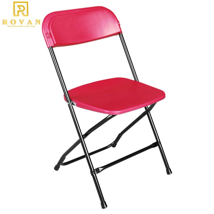 Black tube folding chair