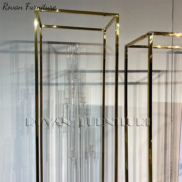 Wedding Gold Stainless Steel Backdrop Set